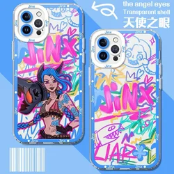 Anime Game Arcane Jinxs Phone Case For Tecno Spark Go 30C 10 Camon 30 20 19 Pova 6 5 4 Pro itel S23 A70 4G 5G Clear TPU Cover