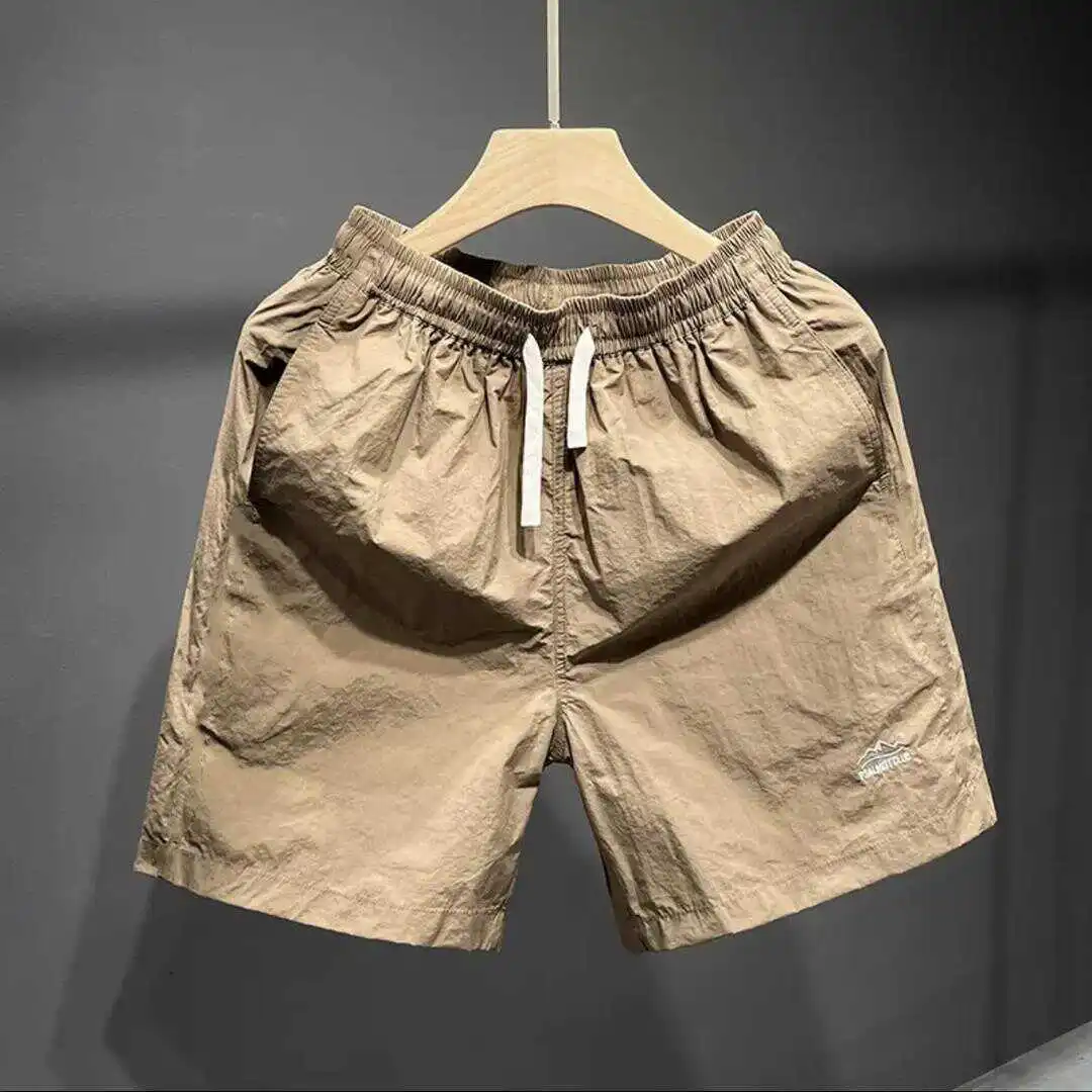 

Men's Ice Silk Qui Dry Casual orts Summer New Sle Four-Five Parts Breathable Sports Beach Pants Loose Fit Youth Faion