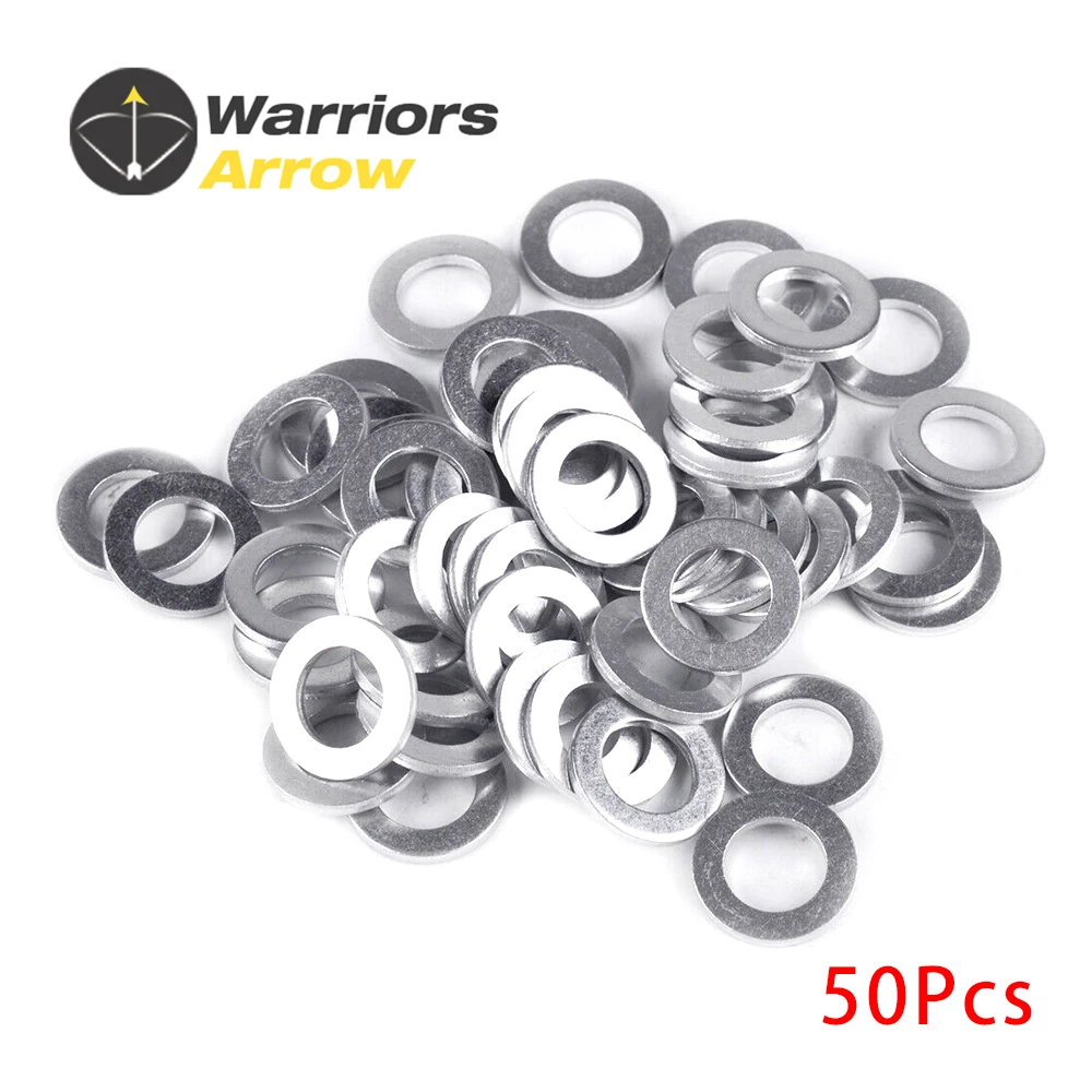 50Pcs Car Engine Oil Drain Plug Metal Crush Washer Seal O-Ring Gasket 12mm ID. 20mm OD.