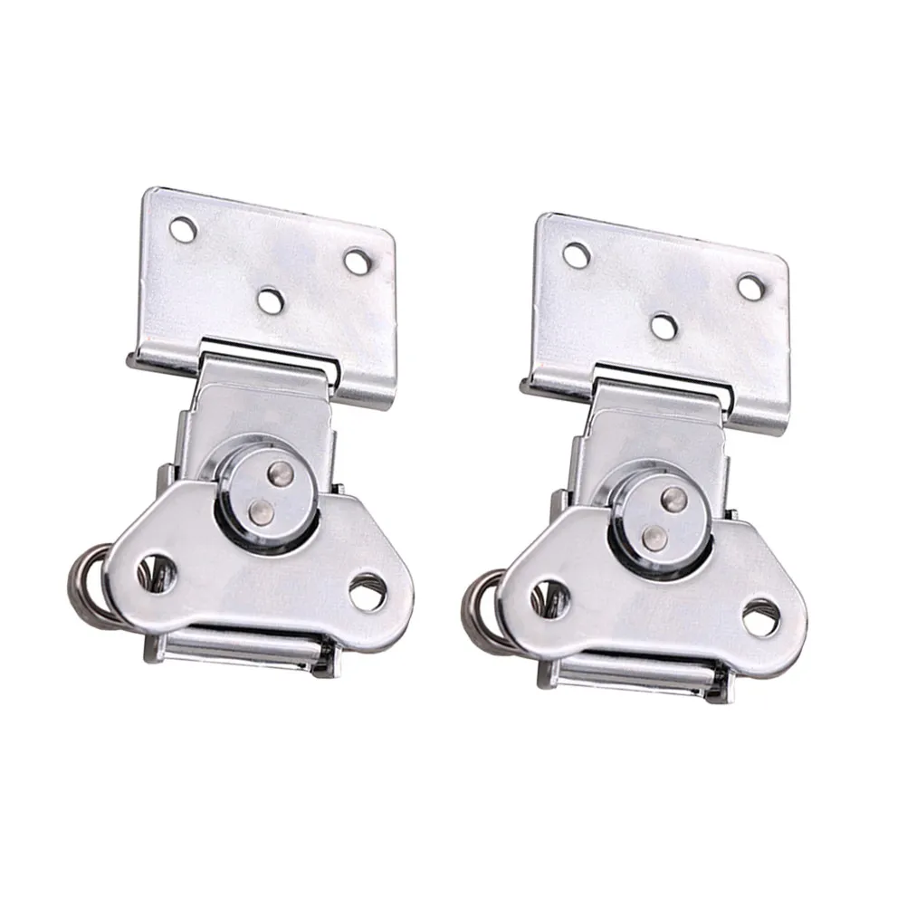 

2Pcs Butterflies Latches Iron Turn Locks Easy Install Spring Loaded Box Latch for Wooden Jewelry Flight Packing Boxes