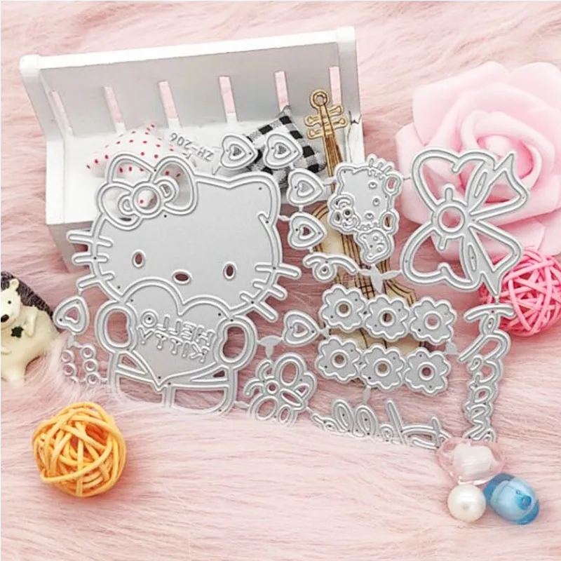 2024 New Animal Cat Metal Cutting Dies for Scrapbooking Paper Craft and Card Making Embossing Decor No Stamps