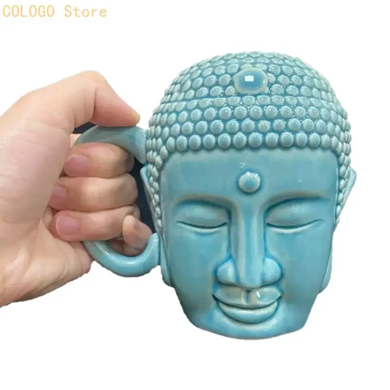 Unique Buddhas Inspired Ceramic Mugs 450Ml Durable Tea Coffee Cup Peaceful Buddhas Cup Perfect For Home Office D0LD