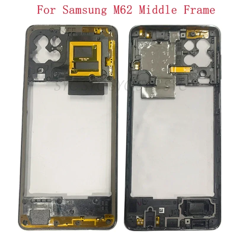 

Middle Frame Center Chassis Phone For Samsung M62 M625 F62 E625 Frame Housing Cover Repair Parts