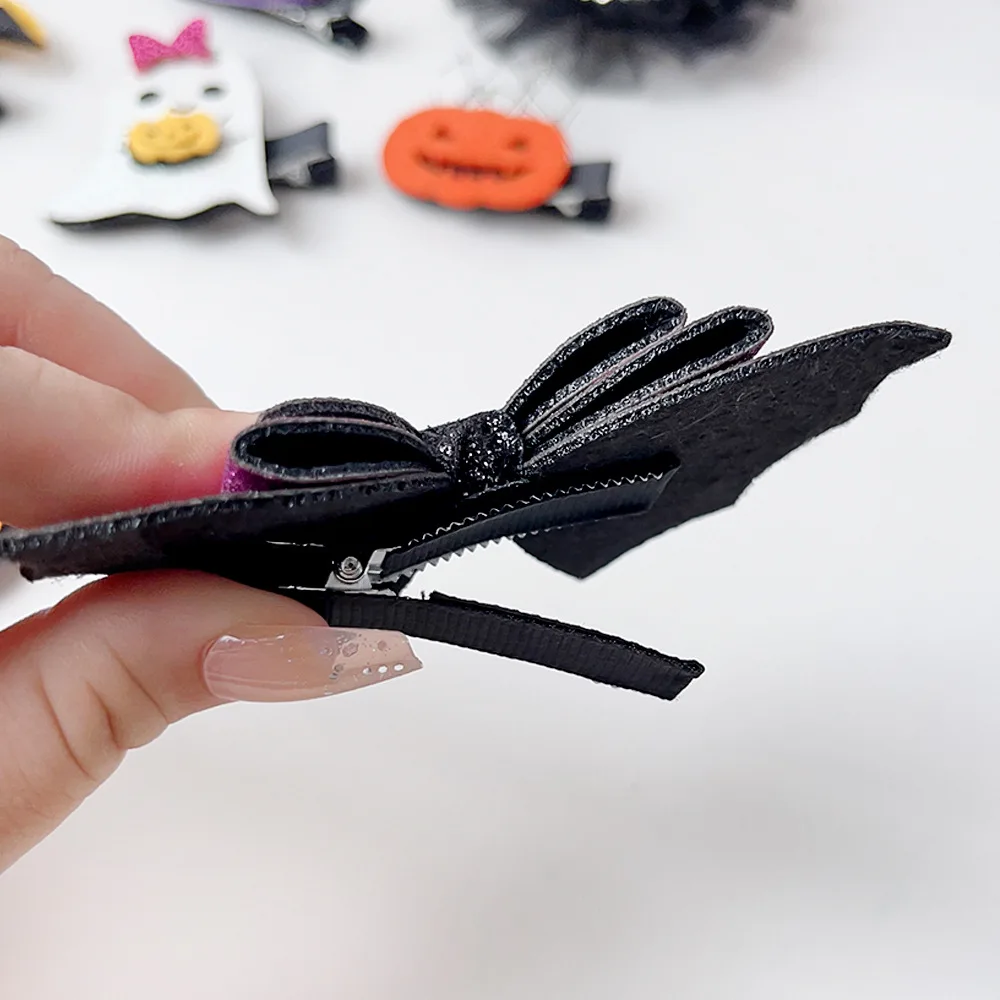 2025 Fermagli per capelli alla moda di Halloween Simpatico fantasma zucca pipistrello Barrettes Accessori per acconciature da festa per ragazze e ragazzi