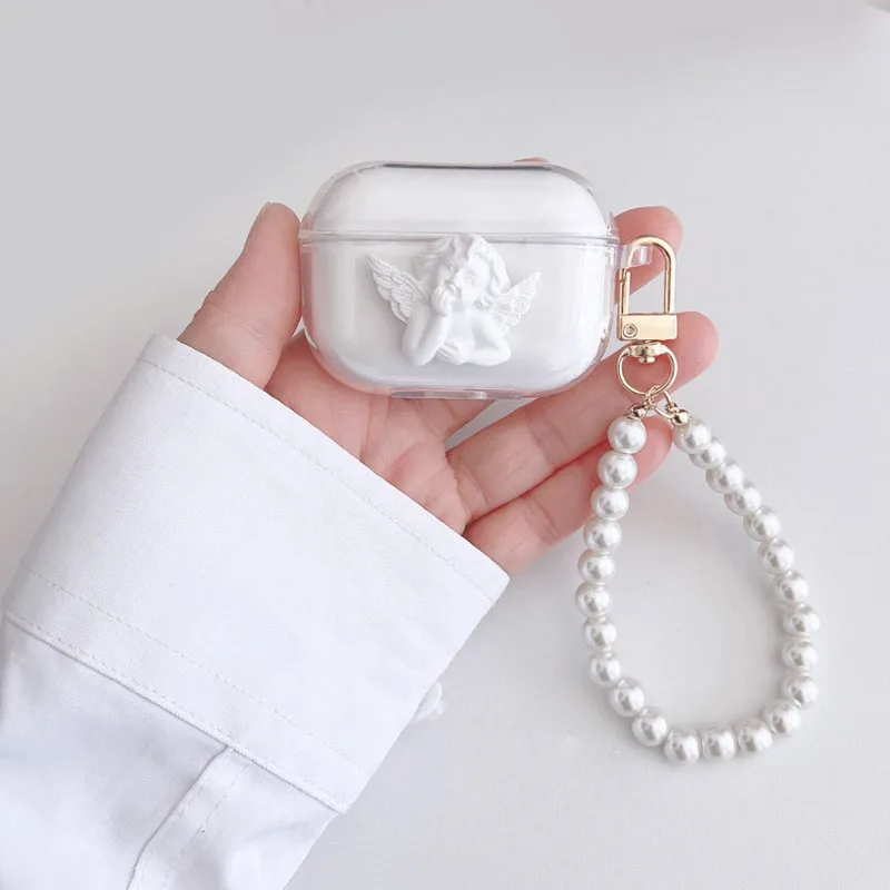 For SoundPEATS Capsule 3 PRO Case luxury Keychain Cover Silicone Transparent Earphone Cover Capsule3 pro