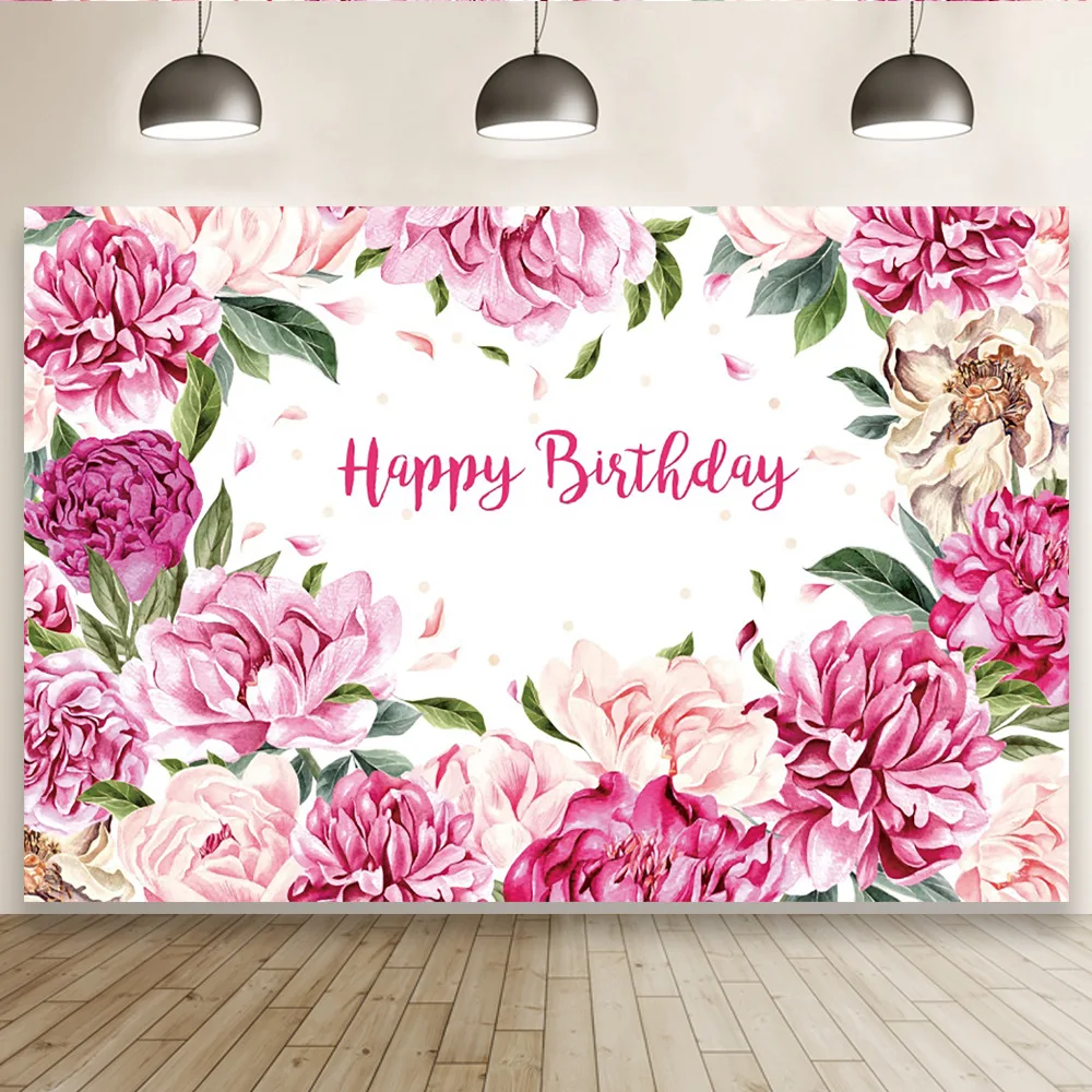 Birthday Party It's a Boy Gender Reveal Photography Backdrop Butterfly Flower Wish One Baby Shower Photo Studio Background DF-21
