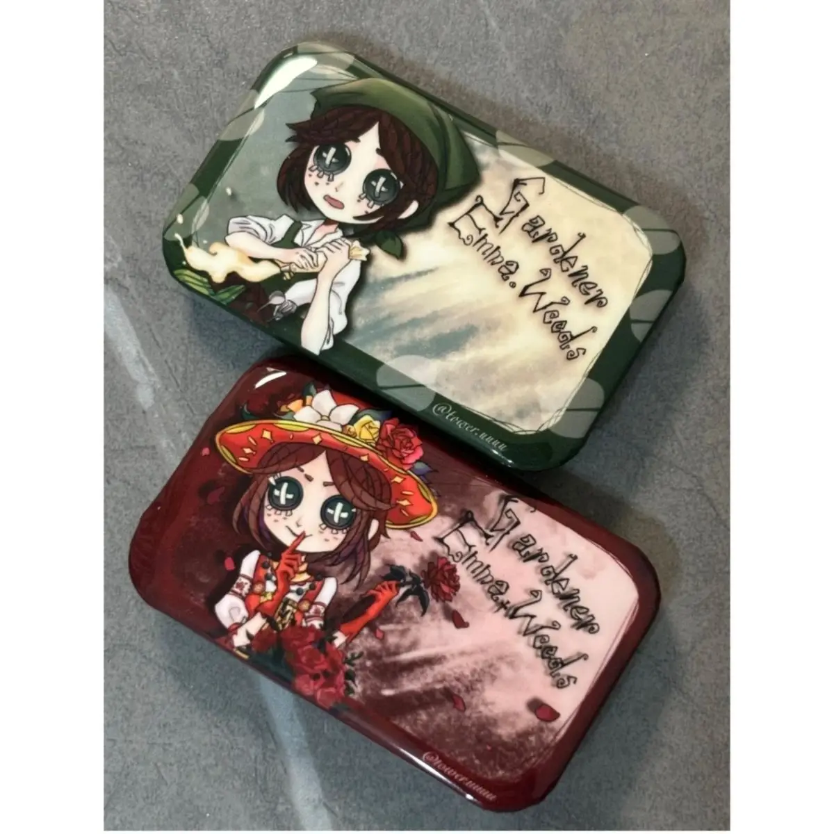 حار لعبة الهوية VGardener إيما وودز تأثيري بروش معدني دبوس لطيف شارة المشجعين هدية