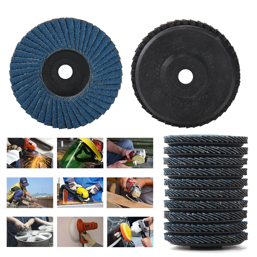 Sbestily 1/3 Stück 75 mm flache Fächerscheiben 7,6 cm Schleifscheibe Mini-Schleifscheibe für Winkelschleifer, Metall, Polieren, Holz, Schleifmittel – Detail 9