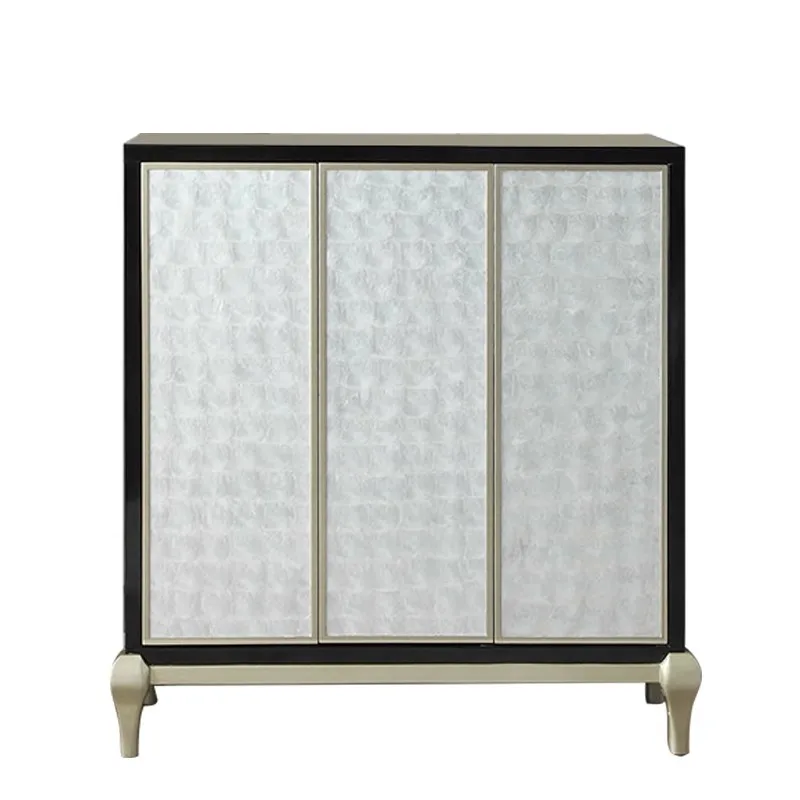 

American light luxury shell shoe cabinet, porch cabinet, post-modern simple household door decoration cabinet