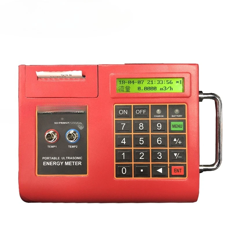 

Portable Ultrasonic Flowmeter with Printed Outer Clip Externally Attached Ultras onic Cold Heat Ener gy M eter