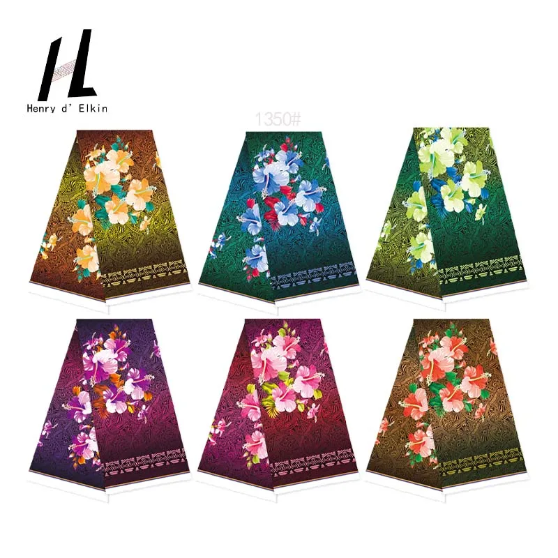 

Fashionable Style Islander Style Colorful Floral Pattern for Lady Dress and Skirts