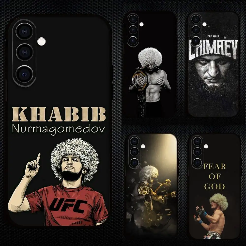 

Classic Boxing K-Khabib Phone Case For Samsung Galaxy A73,A72,A71,A70,A53,A52,A51,Others Soft Black Cover