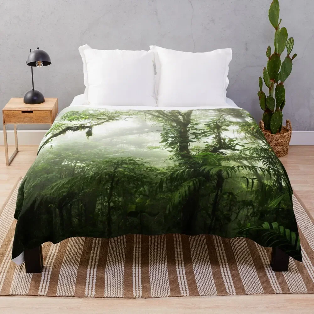 

Cloud Forest Throw Blanket For Decorative Sofa Winter beds Soft Plush Plaid Blankets