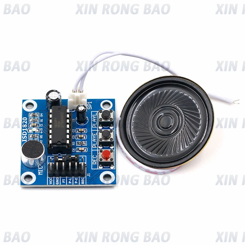 

1pcs ISD1820 Voice Recording Recorder Module With Mic Sound Audio Loudspeaker