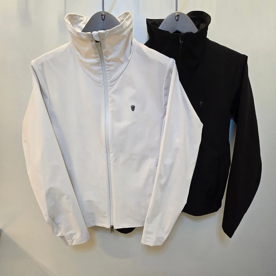Women's Golf Jacket 2026 Fall New Korean Style Stand Collar Windproof Logo Long Sleeve Casual Sports Breathable Lightweight Soft