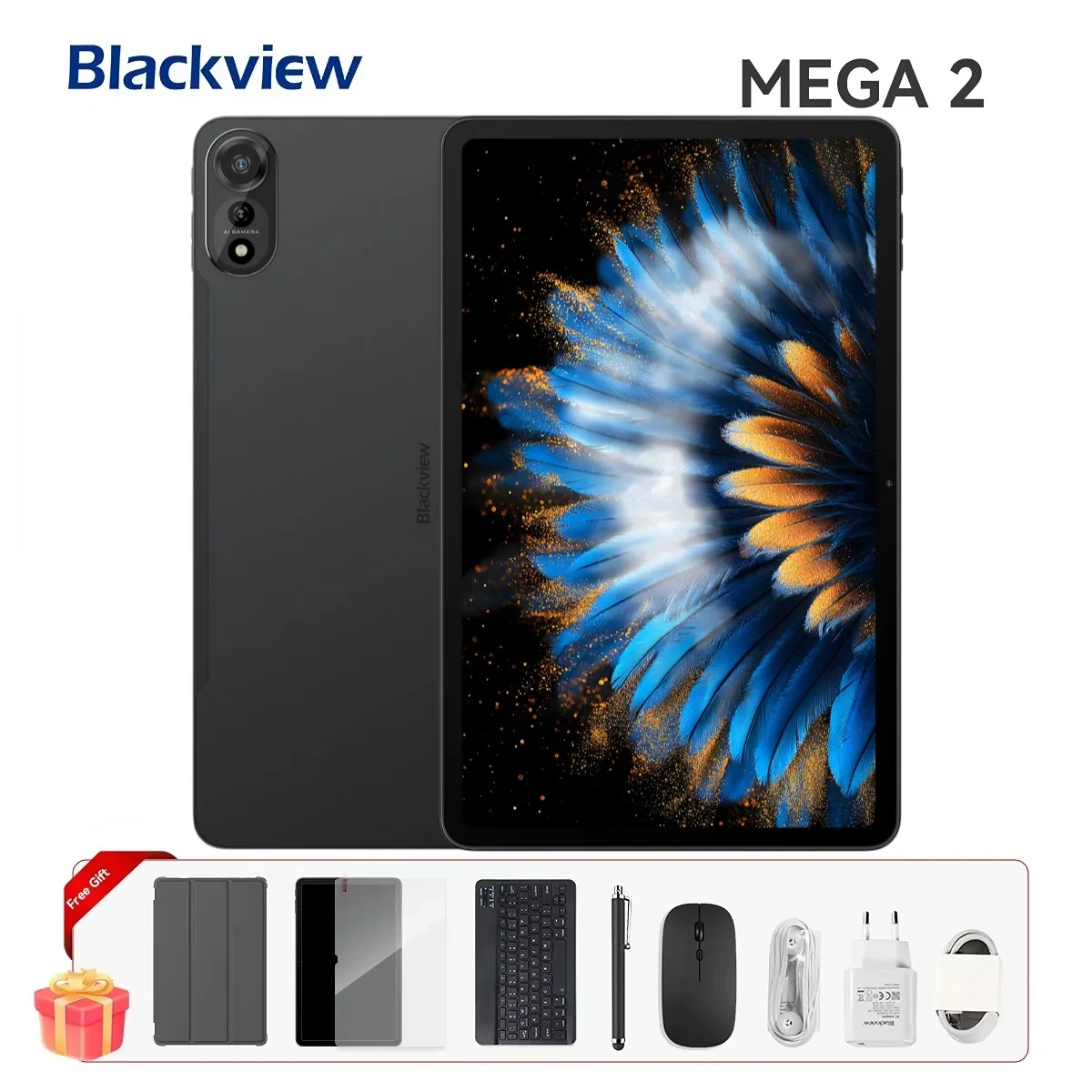 Blackview MEGA 2 Tablet PC Set With Keyboard, Mouse, Stylus, 12