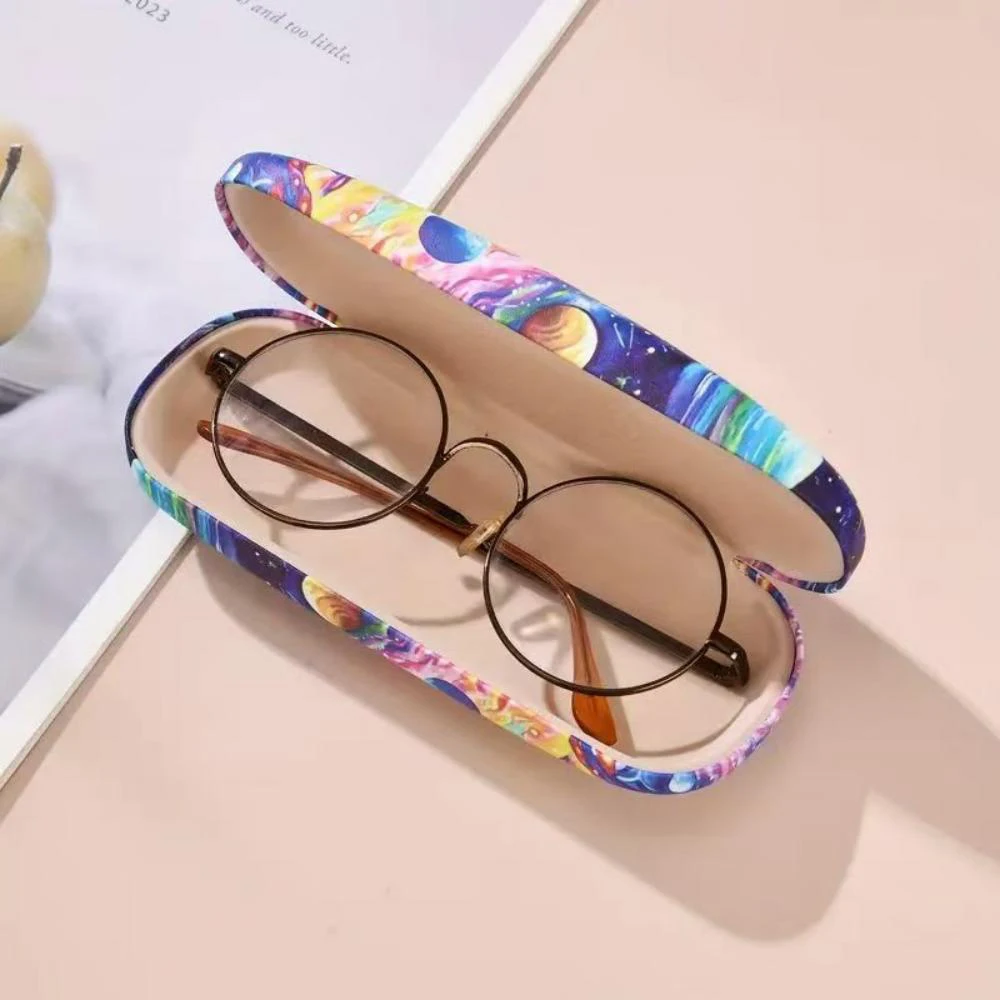 Cartoon Cute Starry Cat Glasses Case Fashion Hard Shell Protective Durable Sunglasses Storage Box For Men Women Eyewear Holder