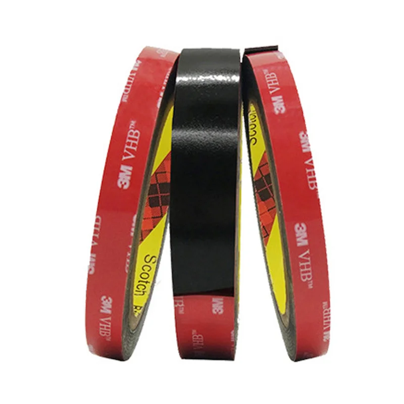 3M 5930 شريط مزدوج الجوانب قوي VHB عالي اللزوجة مقاومة درجات الحرارة العالية أسود غير أثر شريط 3M للسيارات