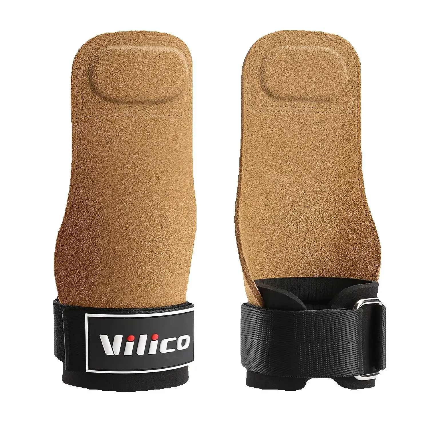 Gym Grips For Men Women Cowhide Palm Guards Weightlifting Fitness Workout Gloves Grips with Wrist Wraps Training Equipment