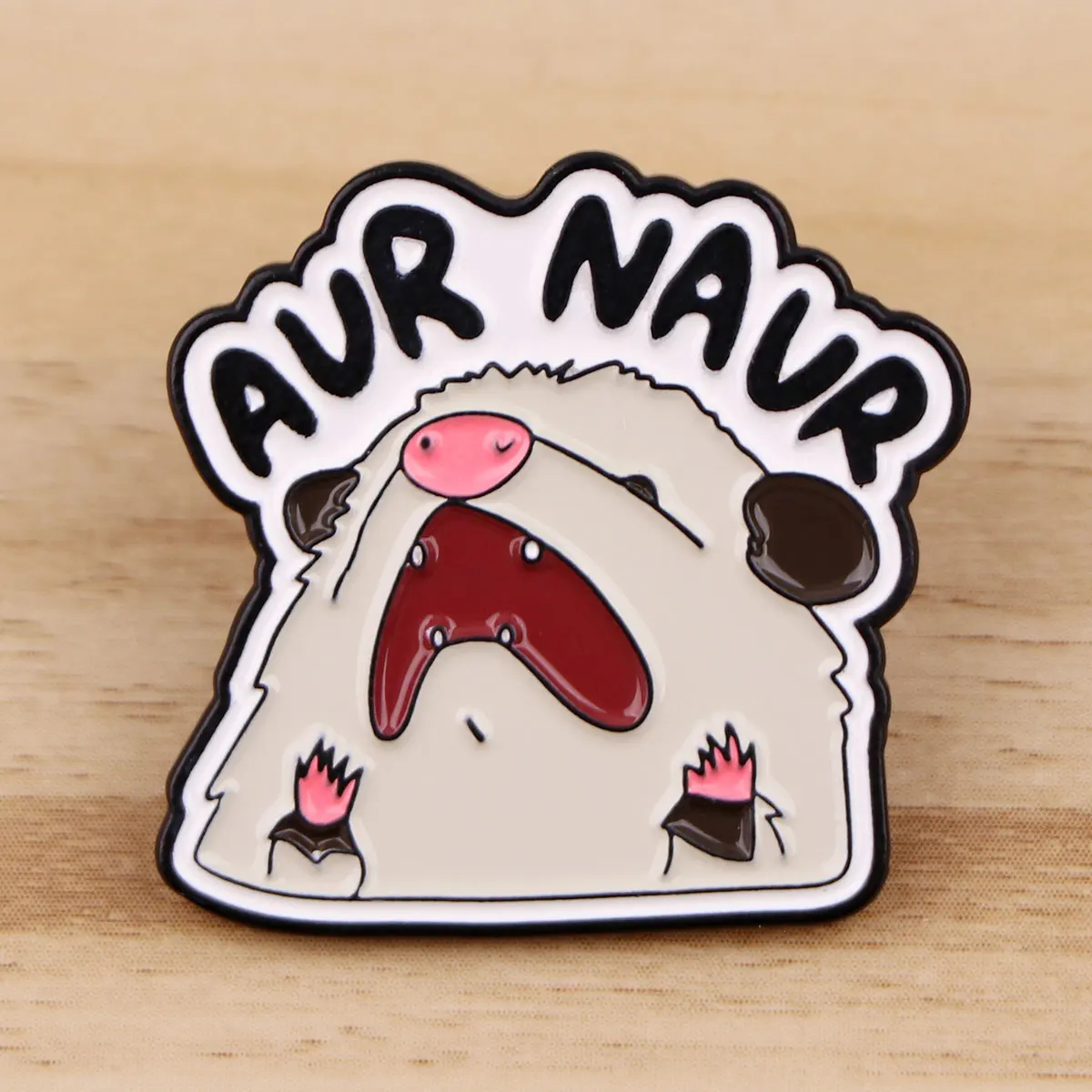 Cartoon Raccoon Quote Series Brooches for Clothing Enamel Pins Lapel Pins for Backpack Women Men Jewelry Accessories Badges