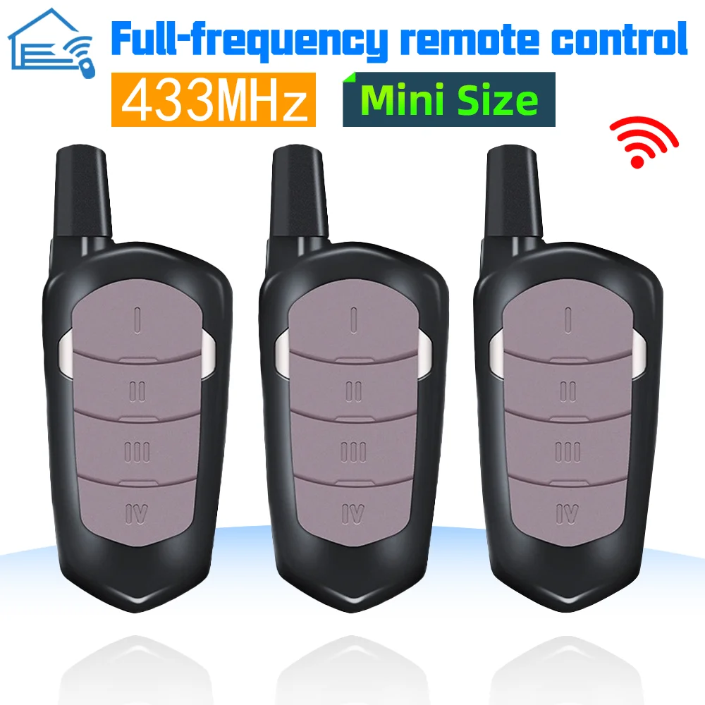 Garage Remote Control Duplicator 433mhz Gate Door Commands Opener 433 92mhz Electric Rolling Code Clone Access Portal Fixed Cod