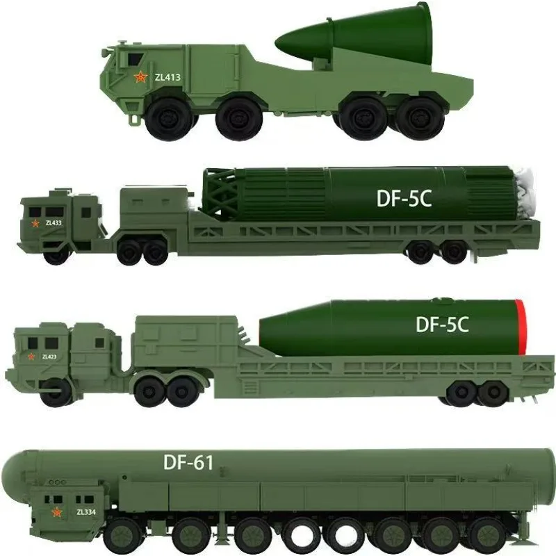 9.3 Wojskowa Parada DF-5C Pancerna Rakietownica DF-61 Figurka Akcji Rakietowa Wyrzutnia Strategiczna Interkontynentalna na Płynny Paliwo Model Drukowany w 3D Zabawka