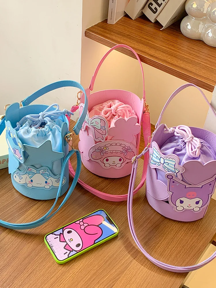 

New Arrival Sanrio Cinnamoroll Shoulder Bag Kawaii Girls' Bag Large Capacity Cartoon Tote Perfect Gift for Girls
