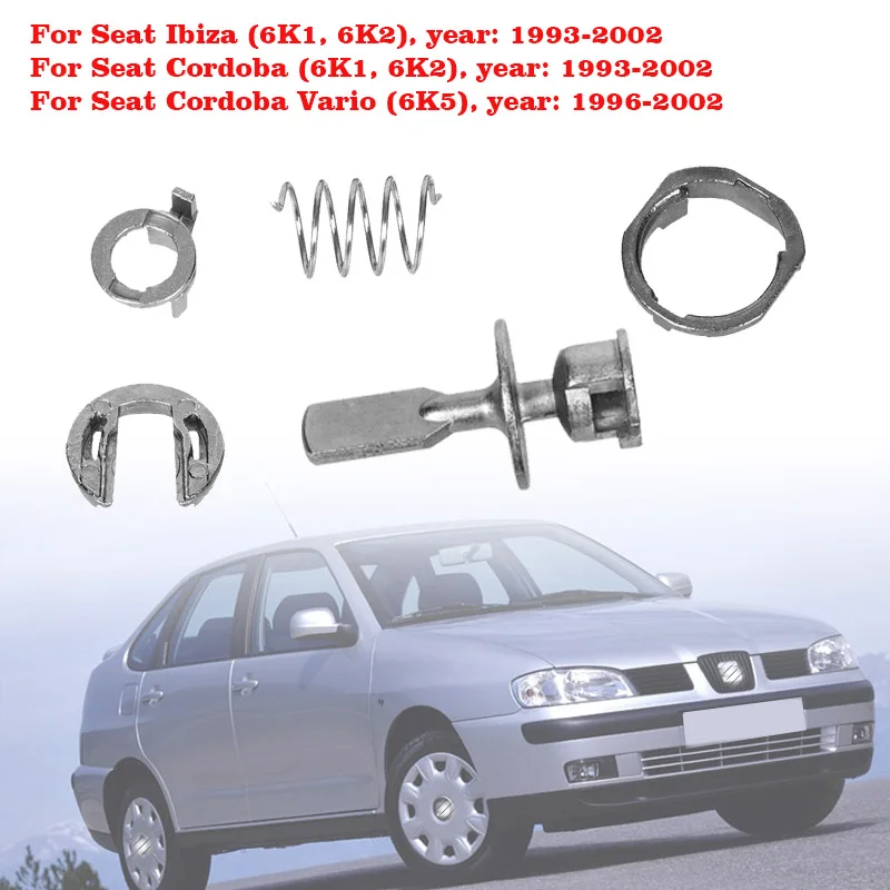 2set 6K3837223A FRONT LEFT RIGHT DOOR LOCK BARREL REPAIR KIT 5PCS FOR SEAT CORDOBA IBIZA 6K1 CORDOBA 6K2 6K5 6K1