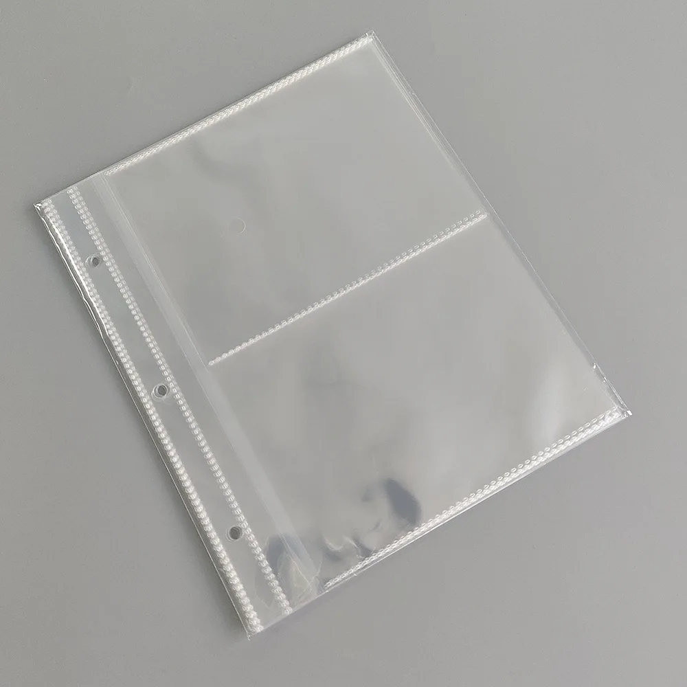 A5 Photocard Binder Sleeves PVC Free 1 2 4 Pocket Clear 3 Holes Photo Album Refill Page 4 x 6 10x15 Sleeve Postcard Single Sided