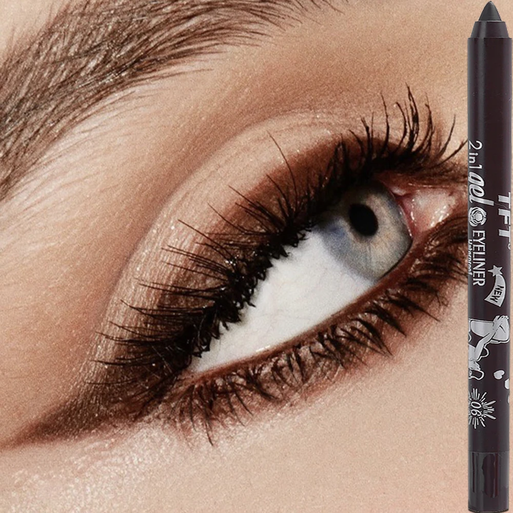 Colorful Matte Brown Eyeliner Pencil Long-lasting No Fade Color Women Waterproof Not Blooming Eye Liner Gel Pen Makeup Cosmetics