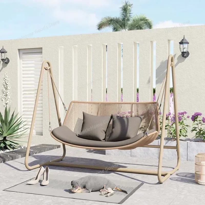 Terrace Lounger Street Patio Swings Hammock Sex Chair Shaking Garden Patio Swings Shaking Relax Outdoor Furniture Columpiar