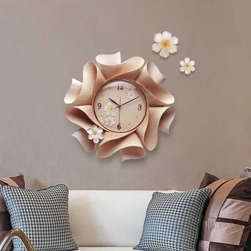 Creative DIY Wall Clock Pure Hand Painted Home Decoration Watch for Living Room Bedroom Modern Art Timepiece Wholesale