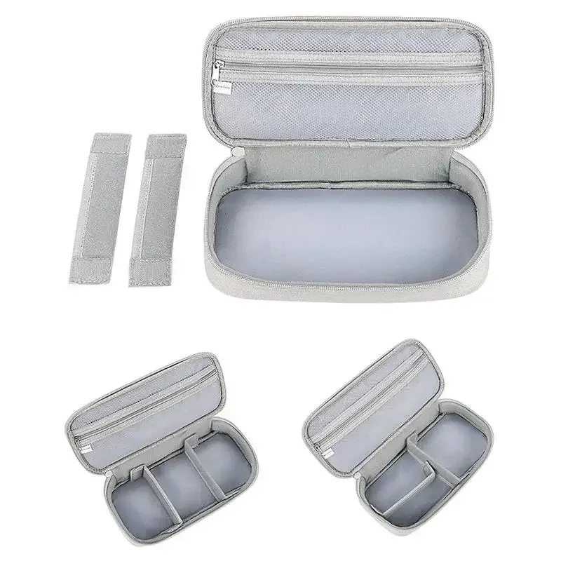 Bolsa organizadora de moda, accesorios electrónicos, estuche de transporte para dispositivos, almacenamiento portátil impermeable para Cable