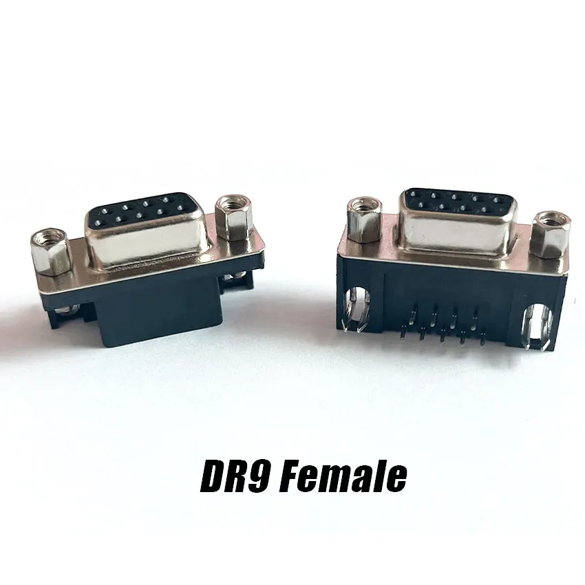 

1/5/10PCS DB9 Female Male PCB Mount D-Sub 9Pin PCB Connector RS232 Connector 90-degree Bent Needle DR9