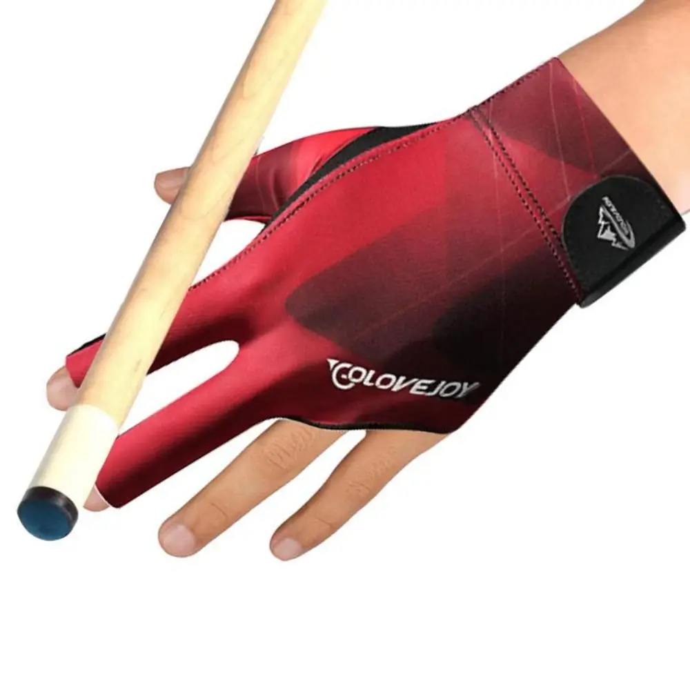 Wear-resistant Light Billiard Accessories Billiards Gloves Three Finger Gloves Anti Skid Gloves Open 3 Fingers Gloves