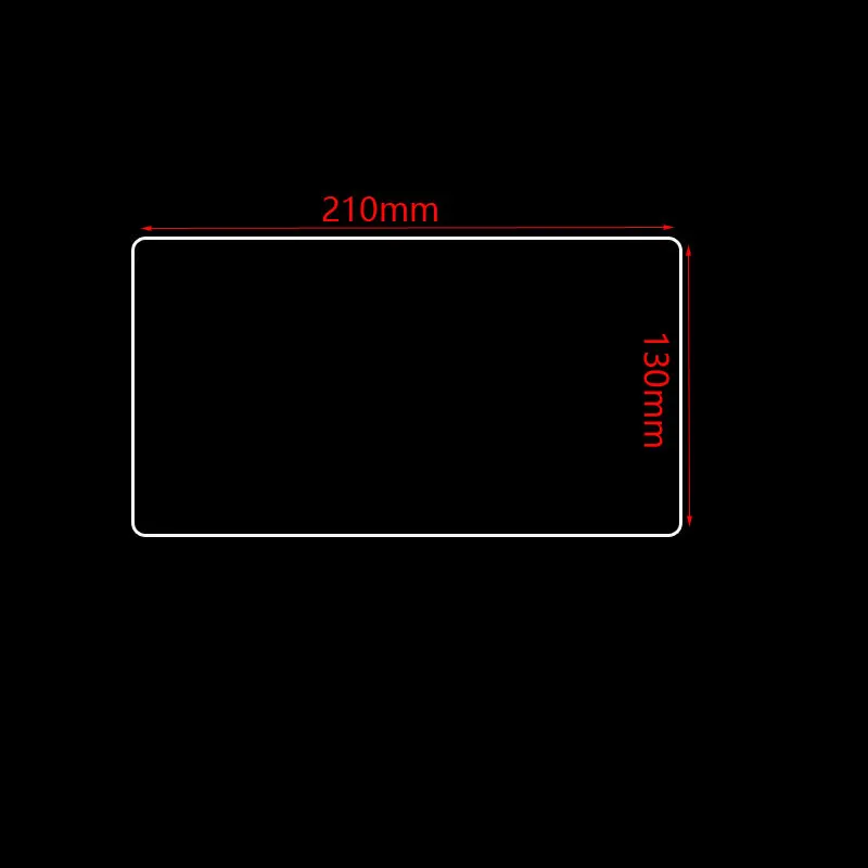 210x130mm Tempered Glass Screen Protector for car gps Navigation DVD Stereo Radio Multimedia Game Protective Film Stickers