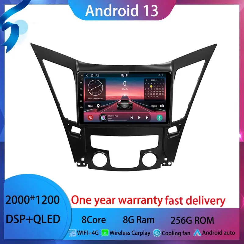 

Android 13 For Hyundai Sonata 6 YF i40 i45 2011-2015Car Radio Multimedia Video Player Android auto wireless adapter