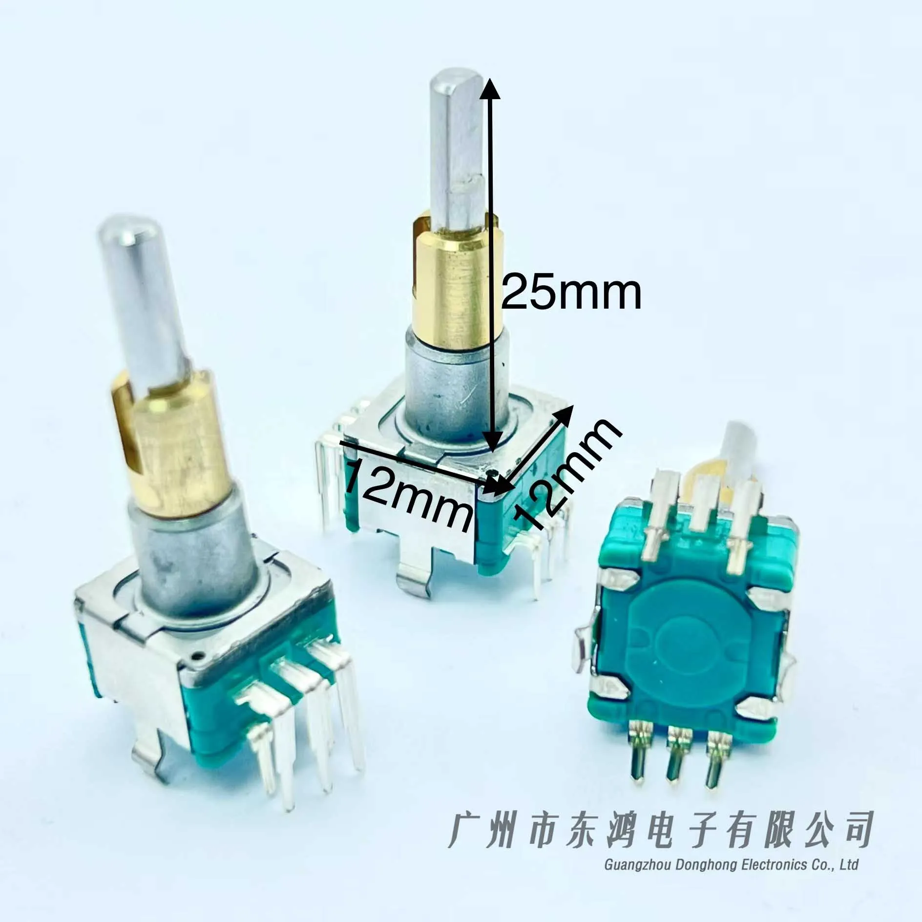 1 PCS ALPS Duplex EC11EBB24C03 Dual Axis Duplex Encoder with Switch 30 Positioning Number 15 Pulse Point Handle 25