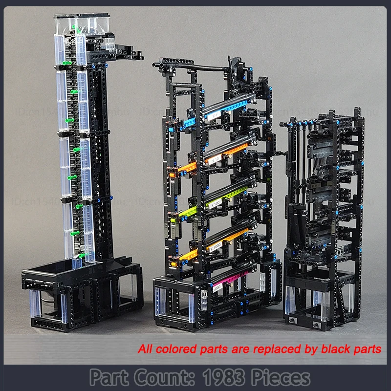 MOC Building Blocks GBC Module Mechanical Ball Counter Motor Machine Technology Bricks DIY Assembly Toys Puzzle Creative Gifts