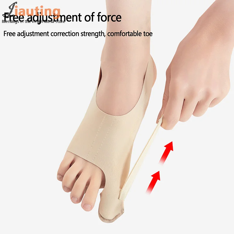 1Pc Big Teen Bunion Corrector Verstelbare Orthopedische Sokken Tenen Separator Pijnverlichting Hallux Valgus Voeten Beschermer Voetverzorging Tools