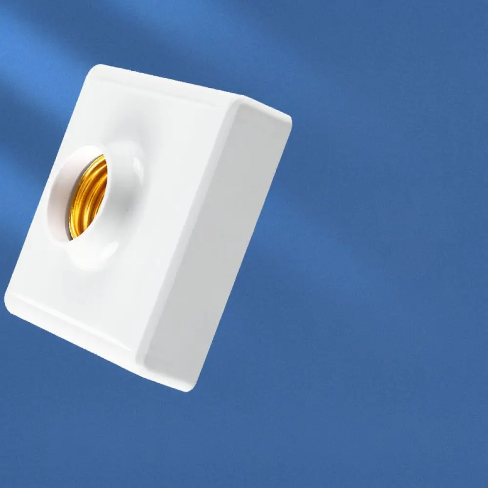 E27 Light Socket Ceramic Insert Ceiling Mounted Base Waterproof Connector For LED Bulbs Universal Indoor Garage Lighting Tool