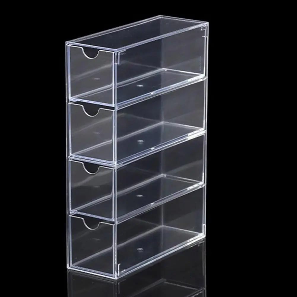 

Jewelry Makeup Holder Capacity Stackable Glasses Storage Box Container for Vanity Makeup Eyeglass Organization Dustproof