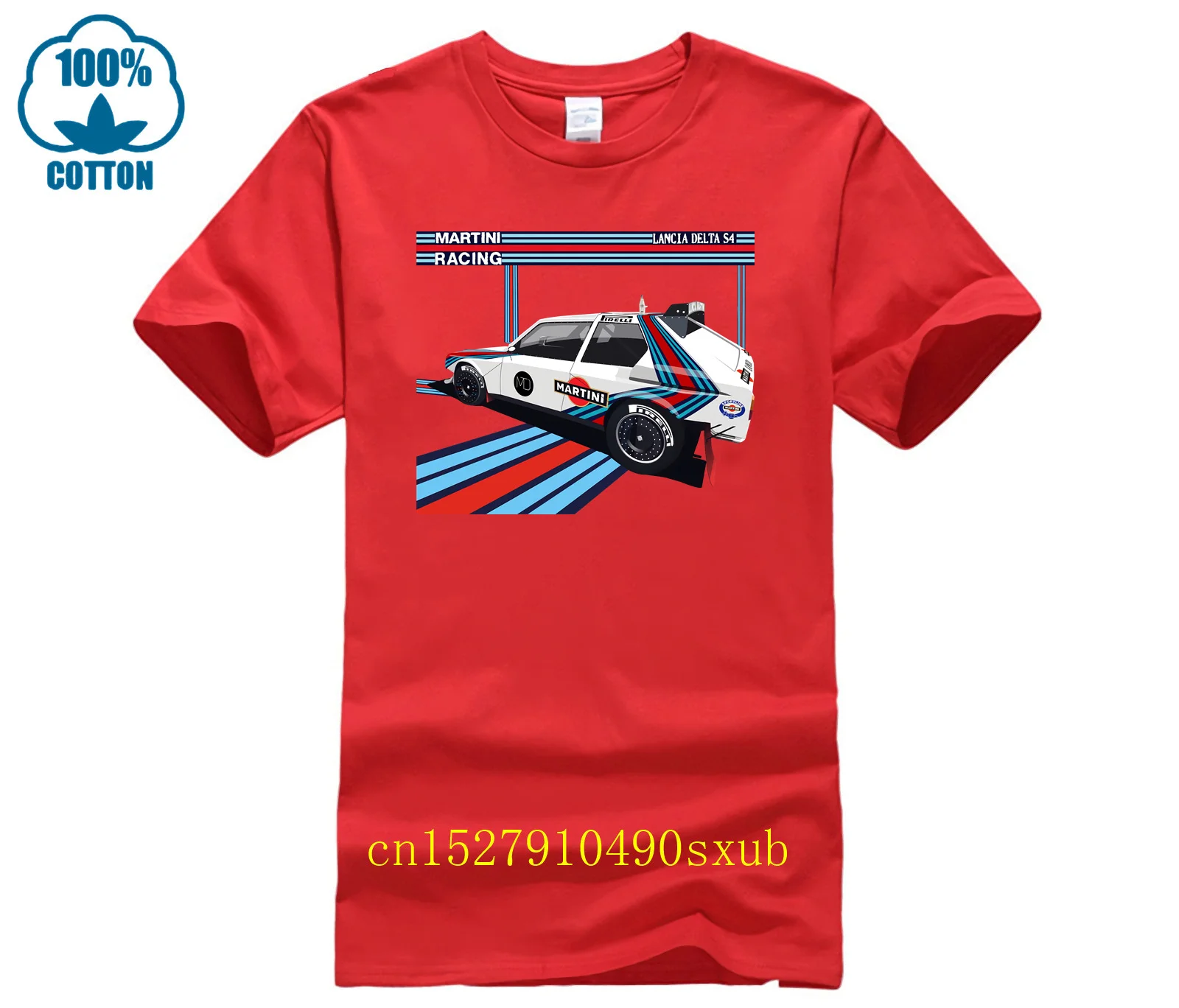 Lancia Delta S4 Hf Martini Racing Avatarlo Winner Old Wrc T-shirt Kaus Katun Nyaman