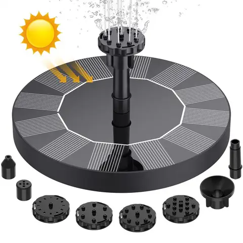 Solar Fountain Kit for Garden and Pond DCPET