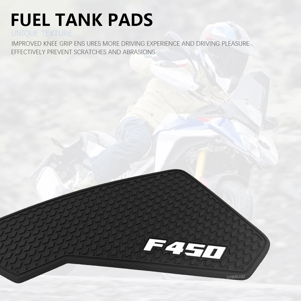 For BMW F450GS F 450GS F450 GS 2026 2027 Motorcycle Accessories Rubber Tank Traction Pads Black Knee Protector Side Stickers