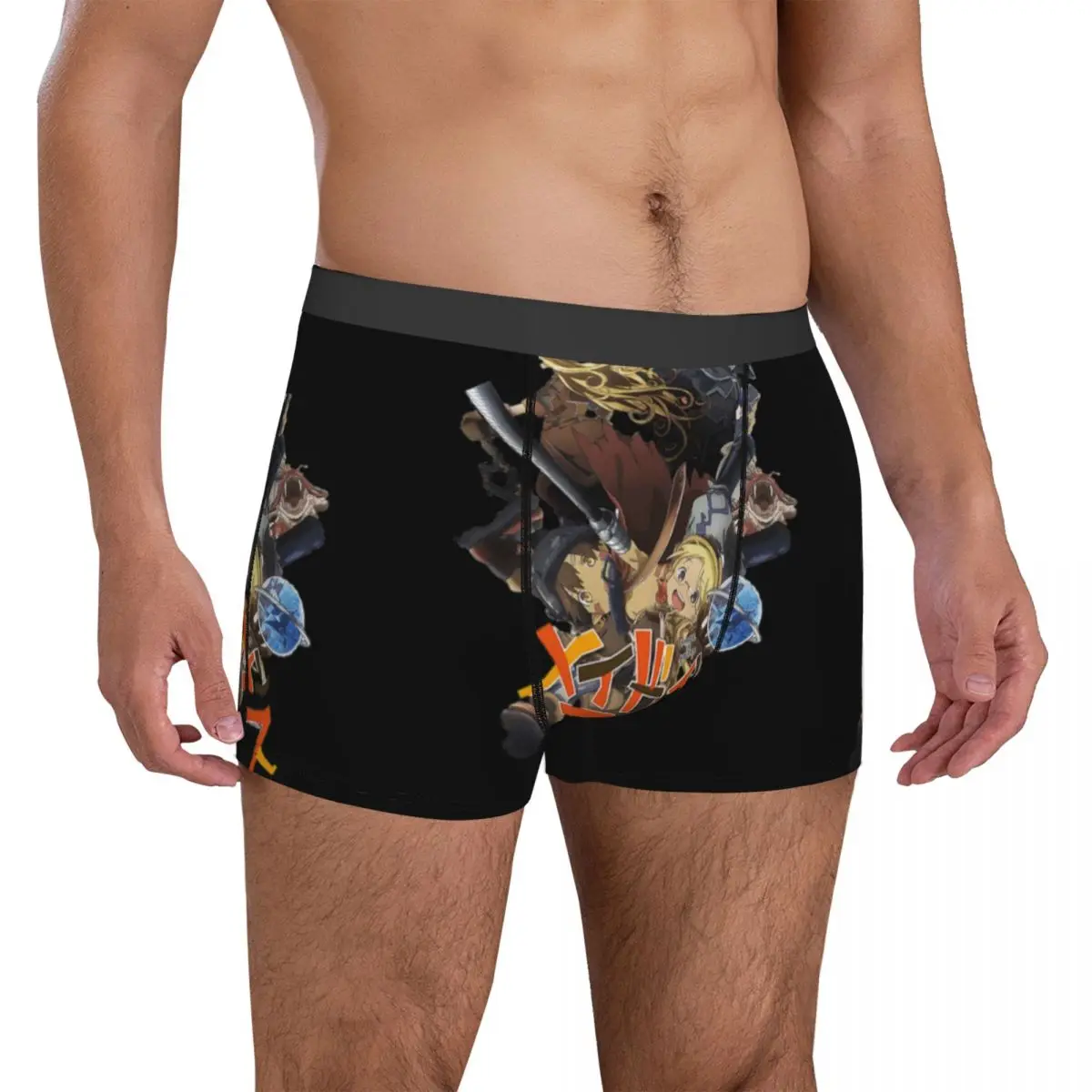 Made In Abyss Anime Underwear the blessing a hollow manga japan 3D Pouch Trenky Boxer Shorts Print Shorts Briefs Men Underpants