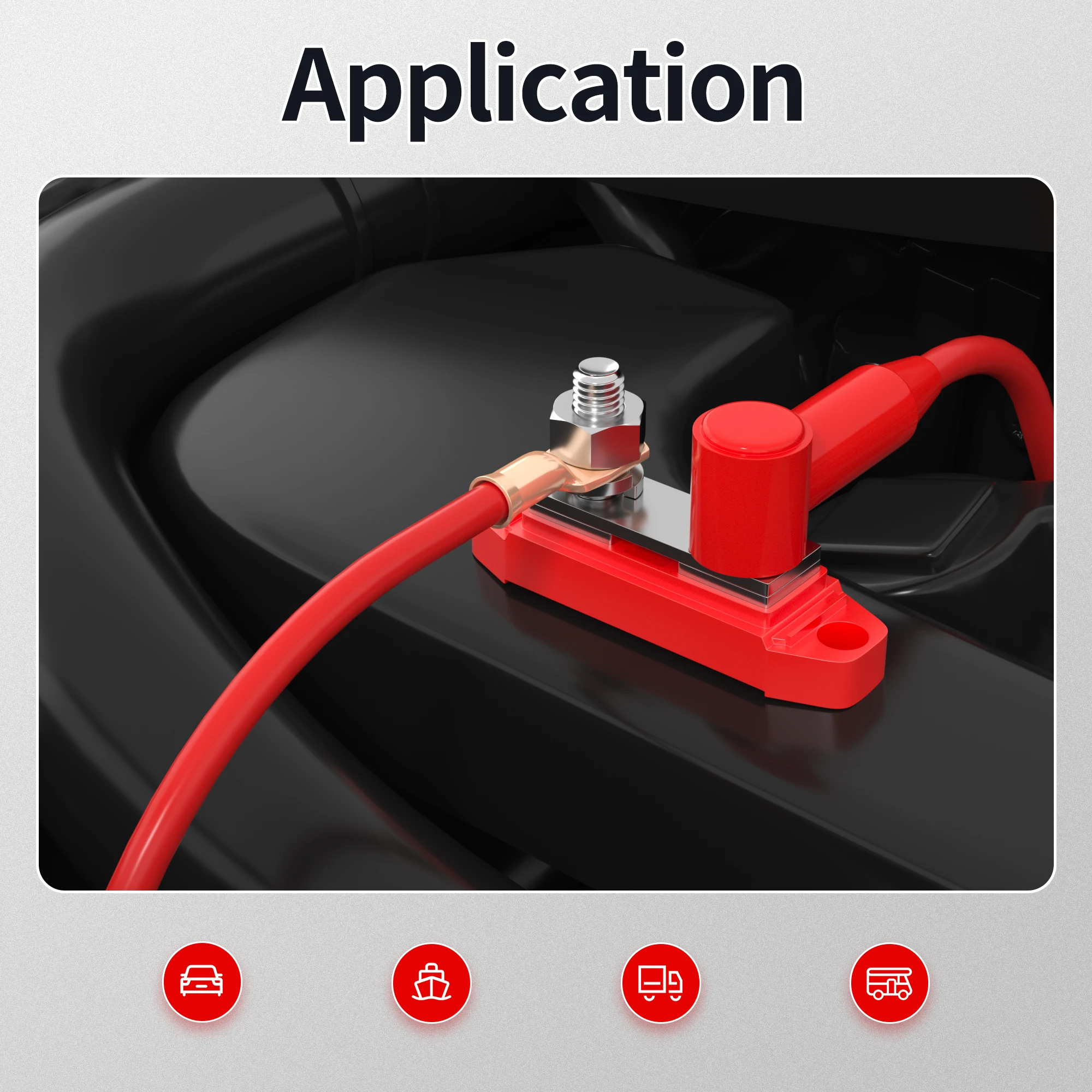 10PCS Battery Terminal Cover Silicone Boot Fit for 10 AWG - 4 AWG & 4 AWG - 2/0 AWG Wire Terminal for Power Junction Block view 6