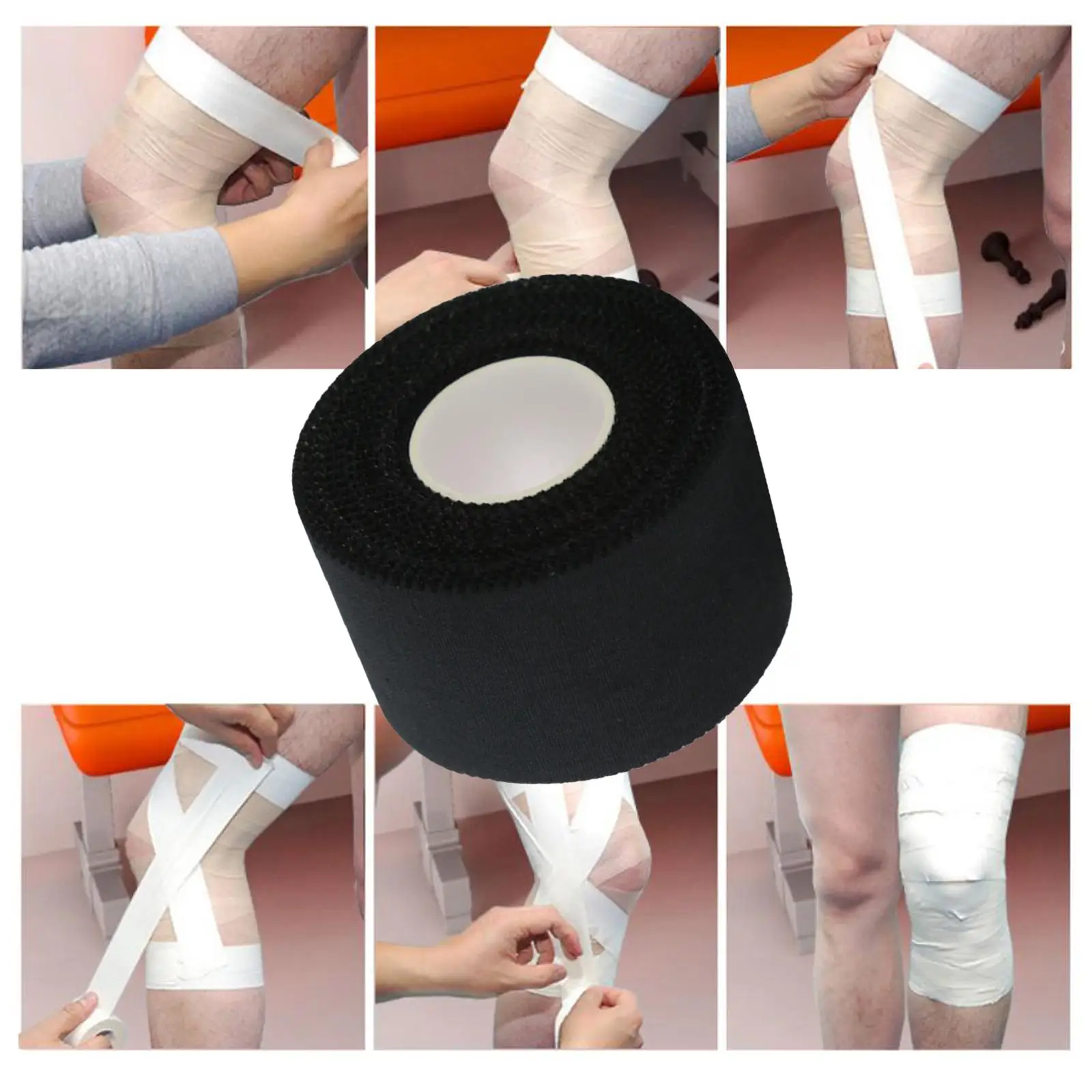 

Самоклеящаяся дышащая эластичная когезивная повязка из хлопка для защиты клюшек для хоккея, гольфа и бит