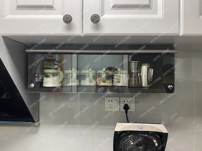 To Minimalist Kitchen Cabinets For Home Wall-mounted Storage Cabinets Multi-functional Spice Storage Wall Cabinet Kitchen Furnit