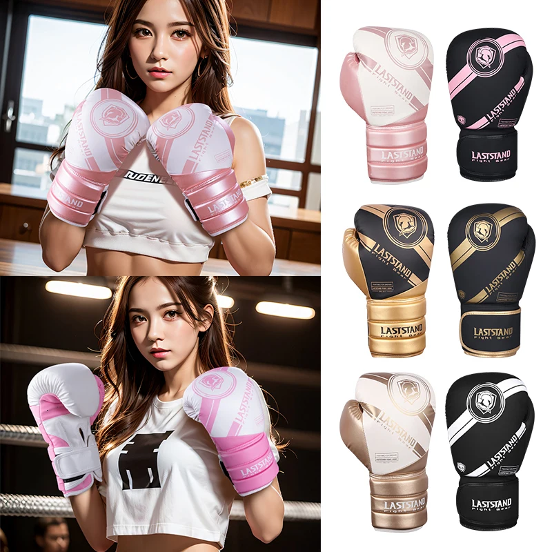 8 10 12 14oz Men Women  MMA Black Gold Boxing Gloves Muay Thai Kickboxing Fierce Fighting Gloves Sanda Pads Box Gloves Boxe MMA